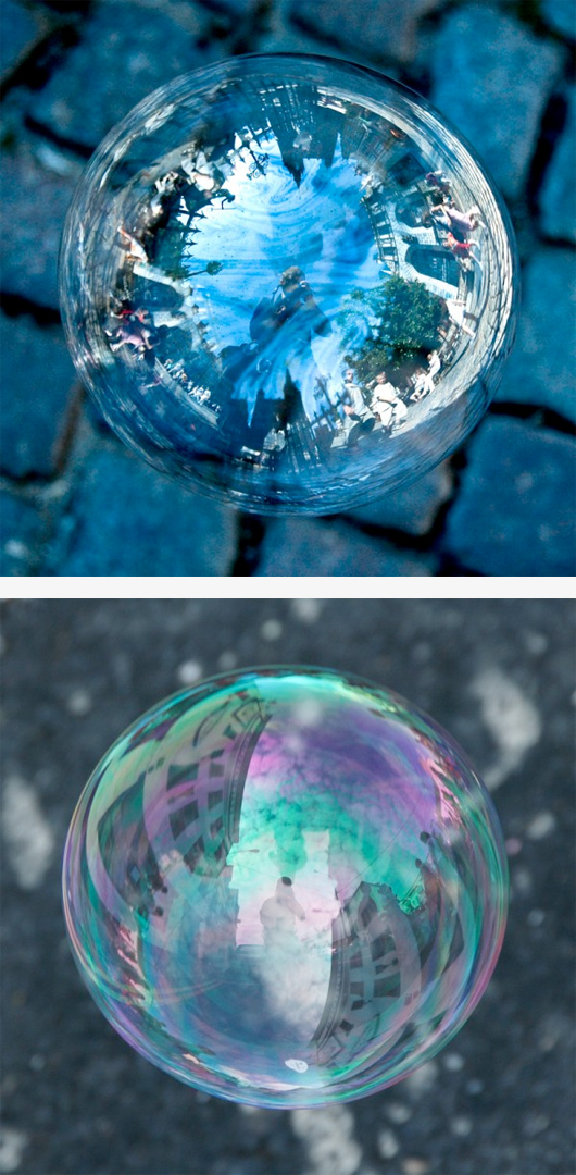 مکان های مشهور دنیا  درون حباب