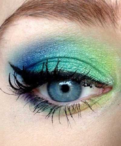 گالری تصاویر زیباترین آرایش چشم طاووسی